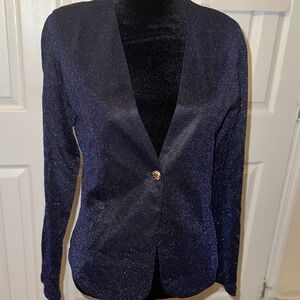 Elegant Navy Blue Women's Blazer